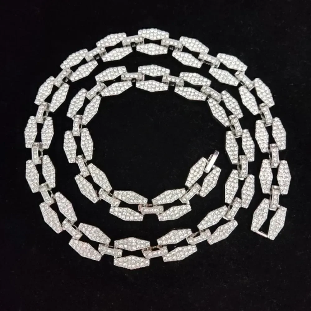 Iced Out Hip Hop Blade Necklace